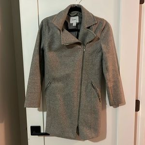 Old Navy Grey Peacoat with zipper